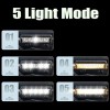 Велофара потужна FY-339B-5LED(white+yellow), Світлові сигнали для велосипеда, Фара led для велосипеда