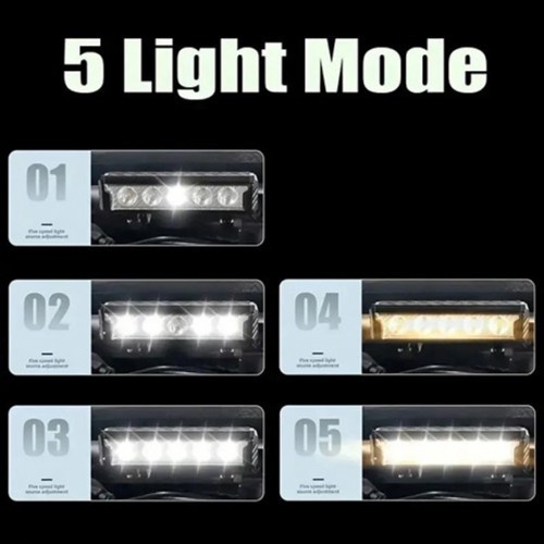 Велофара потужна FY-339B-5LED(white+yellow), Світлові сигнали для велосипеда, Фара led для велосипеда