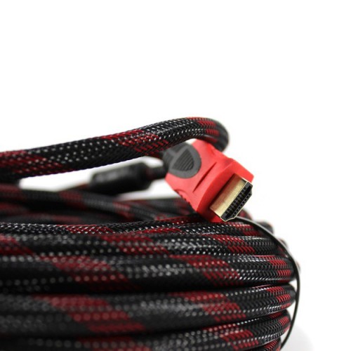 Кабель посилений 5м перехідник адаптер HDMI-HDMI тато-тато аудіо відео шнур в обмотці