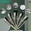 Машинка для стрижки волосся, носа, бороди, бритва VGR V-102 5в1 бездротовий триммер з дисплеєм