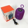 Портативна Bluetooth колонка TG658 8W з RGB підсвічуванням бездротова портативна потужна. Колір: фіолетовий