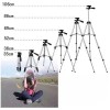 Штатив для телефону та фотоапарата Tripod 3110 PRO портативний трипод 0,35-1.02м висота. Колір: срібний