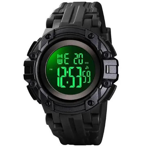 Годинник наручний чоловічий SKMEI 1545BKWT BLACK-WHITE, водонепроникний чоловічий годинник. Колір: чорний