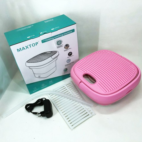 Пральна машина MAXTOP machine, Пральна машина для дачі без водопроводу. Колір: рожевий