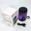 Акумуляторна переносна колонка TG652 5W з RGB підсвічуванням та ремінцем, блютуз колонка. Колір: синій