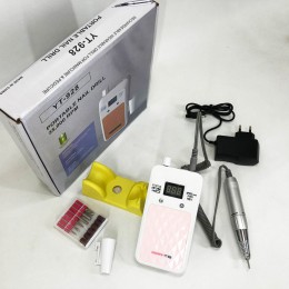 Портативний фрезер для нігтів Nail Drill YT-928 акумуляторний з індикатором заряду на 35 000 оборотів. Колір: білий