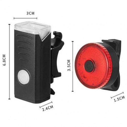 Велоліхтар акумуляторний BSK-1133-XPG та STOP-3SMD(red), Велосипедний ліхтар із захистом від вологи