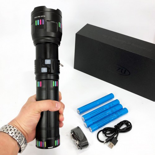 Ліхтар NIGHT VISION FLUORESCENCE G02-PM50-TG, Потужний кишеньковий ліхтарик, Сильний ліхтарик