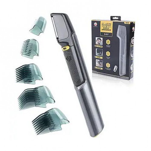 Чоловічий тример Body Groomer S-035A працює на батарейках, Чоловічий набір для стрижки волосся бездротовий