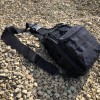 Набір: армійська чорна сумка + тактичний ліхтар професійний POLICE BL-X71-P50