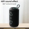 Bluetooth колонка портативна TG656 FM-радіо, акумуляторна колонка для музики. Колір: чорний