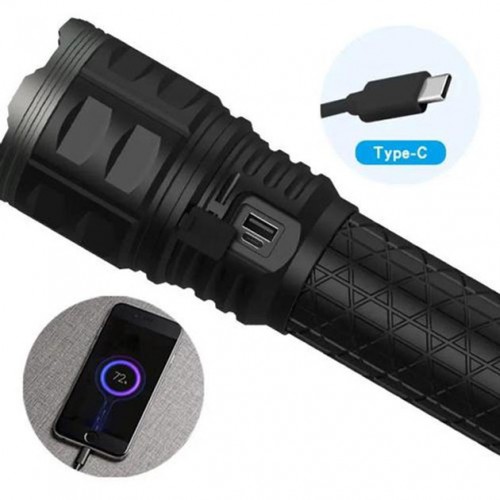 Ручний ліхтар Police AK138 WHITE LASER LED PM60-TG із зарядкою USB, що працює від 4х18650 акумуляторів