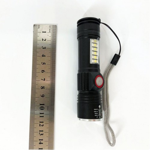 Ліхтар SY-1903C-P50+SMD+RGB Alarm, ЗУ USB, кишеньковий ліхтар із usb зарядкою, надпотужний ліхтарик
