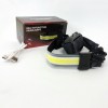 Ліхтарик налобний м'який акумуляторний XQ-T1C USB з червоними задніми вогнями, ліхтар на голову для риболовлі