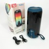 Bluetooth-колонка TG651 з RGB ПІДСВІТКОМ, акумуляторна колонка для музики, для вечірки. Колір: синій