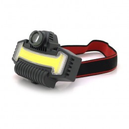 Налобний ліхтарик Bailong BL-W685-LTS+COB+RGB, 5 режимів, водостійкий, ударостійкий, USB кабель Type-c