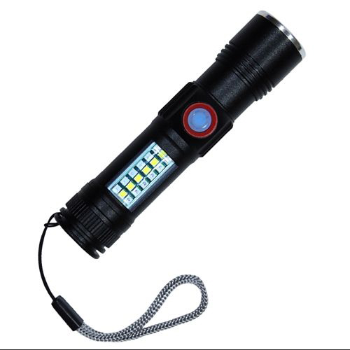 Ліхтар SY-1903C-P50+SMD+RGB Alarm, ЗУ USB, кишеньковий ліхтар із usb зарядкою, надпотужний ліхтарик