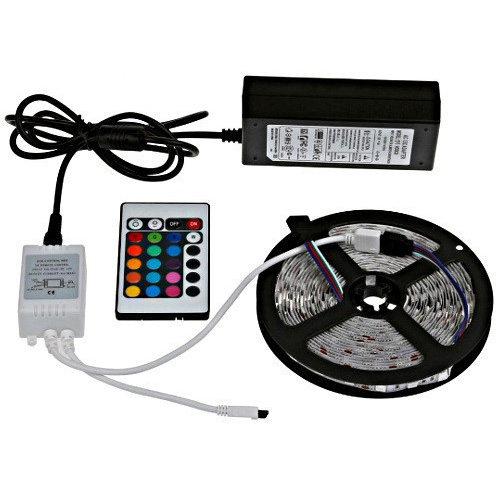 Світлодіодна стрічка SMD 5050 RGB LED 2 м IP65 з пультом та блоком живлення USB, 2м, Стрічка світлодіодна 5050