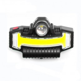 Налобний ліхтарик Bailong BL-W685-LTS+COB+RGB, 5 режимів, водостійкий, ударостійкий, USB кабель Type-c