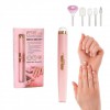 Фрезер для манікюру та педикюру Flawless Salon Nails, ручка фрезер для манікюру. Колір: рожевий