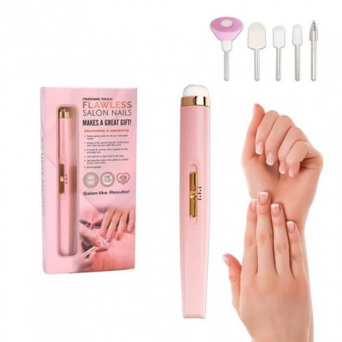 Фрезер для манікюру та педикюру Flawless Salon Nails, ручка фрезер для манікюру. Колір: рожевий
