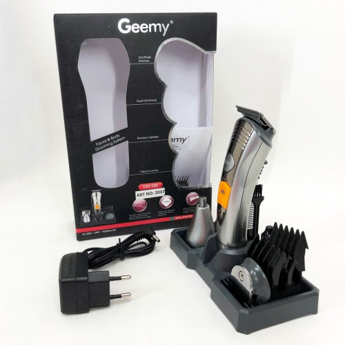 Набір для стрижки Pro Gemei GM-580 тример 7в1 для стрижки волосся, гоління бороди, для носа та вух, стайлер