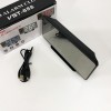 Годинник настільний дзеркальний VST-888Y-5 USB з синім циферблатом, Настільний годинник з підсвічуванням
