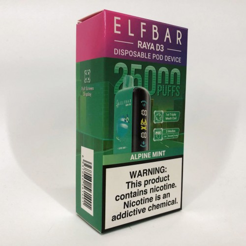 Elf Bar Raya D3 25000. М'ята (Alpine Mint)