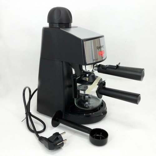 Кавомашина Rainberg RB-8111 кавоварка ріжкова з капучинатором 2200W Espresso, маленька кавоварка