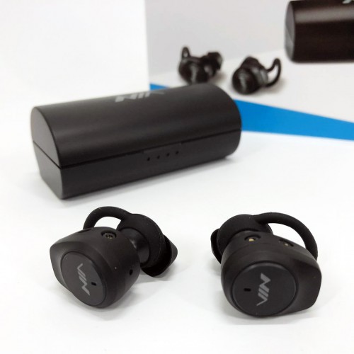 Навушники Bluetooth NIA NB710 з кейсом чорні бездротові, Навушники для тренувань сенсорні бездротові