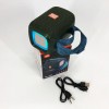 Портативна Bluetooth колонка TG339 5W з підсвічуванням RGB, акумуляторна колонка для музики. Колір: зелений