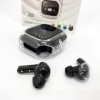 Бездротові вакуумні навушники TWS з дисплеєм LED, вологозахист IPx4 Bluetooth 5.4 з кейсом. Колір: чорний
