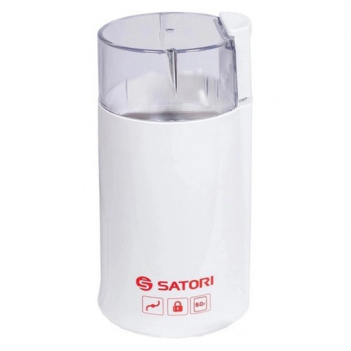 Кафемолка електрична Satori SG-1801-WT, кавомолка електрична домашня, портативна. Колір: білий