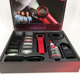 Професійна машинка для стрижки волосся VGR V-001 RED з дисплеєм 9000 об та 10 насадками (1,5-24 мм)