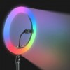 Кільцева LED лампа RGB MJ45 Ring 45 см комплектація адаптер із вбудованим кабелем, тримачі для телефону, пульт