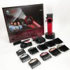 Професійна машинка для стрижки волосся VGR V-001 RED з дисплеєм 9000 об та 10 насадками (1,5-24 мм)