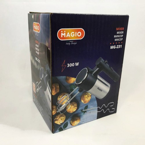 Міксер ручний MAGIO МG-231 300 Вт, міксер для збивання, міксер ручний для кухні, міксер для кухні