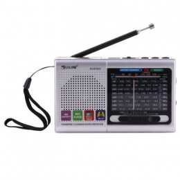 Портативна стовпчик радіо MP3 USB Golon RX-6622. Колір: срібний