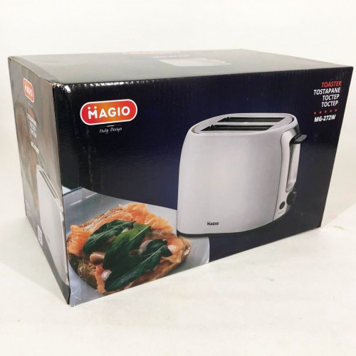 Тостер MAGIO MG-272W 750 Вт, тостер кухонний, тостери для дому, тостерниця, сендвіч-тостери. Колір: білий