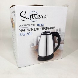 Електрочайник Suntera EKB-301 1500 Вт, гарний електричний чайник, електронний чайник, дисковий чайник