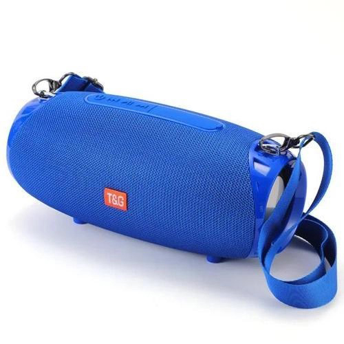 Портативна Bluetooth колонка TG534 SD IPX5 з ремінцем, портативна колонка блютус. Колір: синій