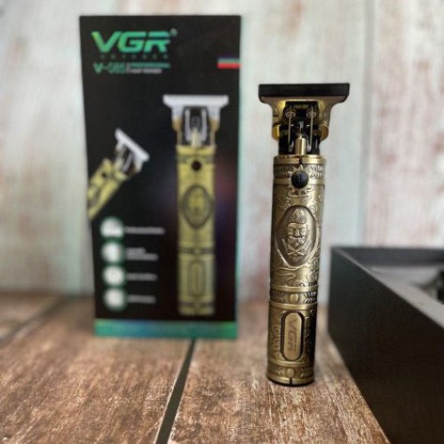 Машинка для стрижки чоловіча VGR V-085 Електробритва з насадками для бороди Машинка окантовка