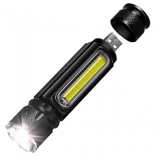 Ліхтарик портативний світлодіодний Police BL-516/616-T6-COB з USB-зарядкою, магнітом та функцією зуму