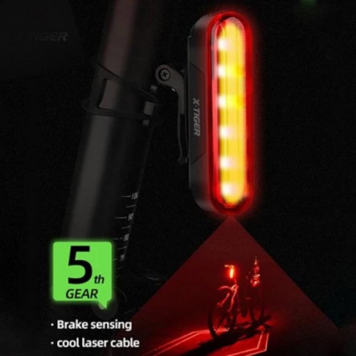 Велосипедний ліхтар акумуляторний LEADBIKE LD80-6LED з лазерною розміткою ліхтар, Ліхтар стоп
