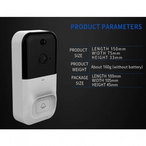 Бездротова відеокамера дверного дзвінка домофон SMART DOORBELL X5 wifi