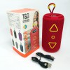 Bluetooth колонка портативна TG656 FM-радіо, акумуляторна колонка для музики. Колір: червоний