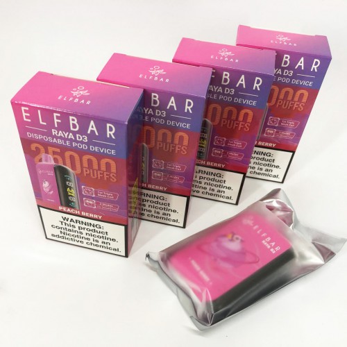 Elf Bar Raya D3 25000. Персик Ягоди (Peach Berry)