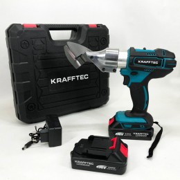 Ножиці акумуляторні по металу в кейсі Krafftec DJS130R, 2 акб 36V/5AP