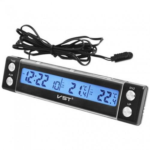 Автогодинник з датчиком температури VST-7036