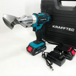 Ножиці акумуляторні по металу в кейсі Krafftec DJS130R, 2 акб 36V/5AP